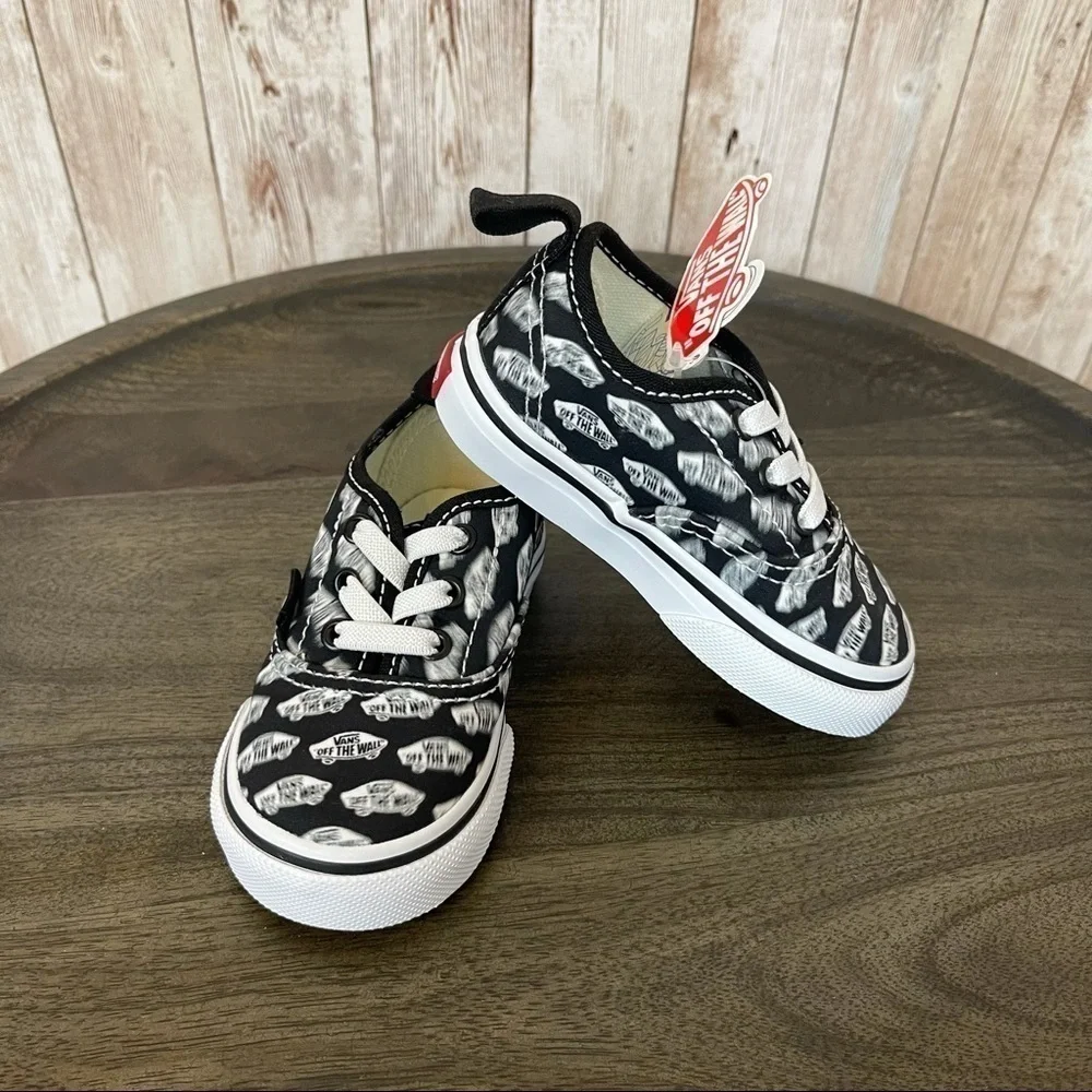 Vans Authentic Blur Elastic Lace Sneaker Size 4.5 Toddler